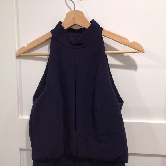 Intermix midnight blue cut out sleeveless top. Size S. - Picture 8 of 9